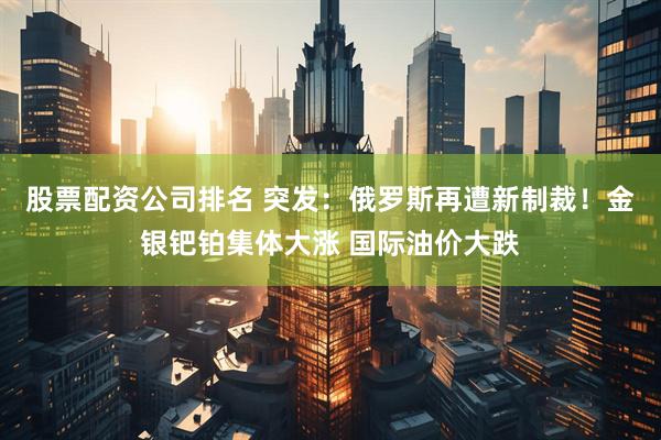 股票配资公司排名 突发：俄罗斯再遭新制裁！金银钯铂集体大涨 国际油价大跌
